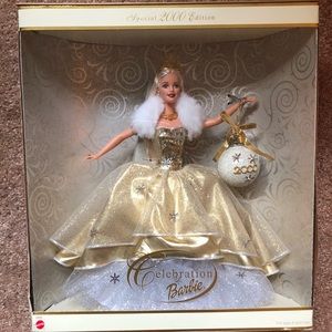 Millennium 2000 holiday celebration Barbie excellent condition brand new in box